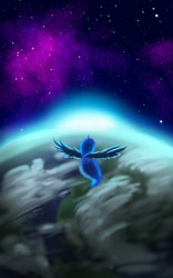 Size: 640x1024 | Tagged: artist needed, source needed, safe, princess luna, alicorn, pony, g4, female, planet, solo, space, stars