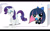 Size: 1131x707 | Tagged: safe, rarity, angel, pony, unicorn, g4, anarchy stocking, bow, candy, clothes, crossover, eyeshadow, female, food, gothic lolita, hair bow, horn, humanized, lolita fashion, lollipop, makeup, mare, mobizen, panty and stocking with garterbelt, powerpuffified, raised hoof, sitting, smiling, socks, striped socks, the powerpuff girls