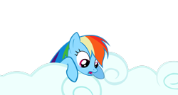 Size: 3348x1791 | Tagged: safe, artist:mr-loco-moto, rainbow dash, pegasus, pony, g4, season 2, the mysterious mare do well, cloud, female, looking down, mare, simple background, transparent background, vector