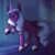 Size: 2048x2048 | Tagged: source needed, safe, artist:saffacilly, opaline arcana, alicorn, pony, g5, my little pony: make your mark, spoiler:g5, colored, evil smile, female, full body, gradient horn, grin, high res, horn, mare, raised hoof, shading, smiling, solo, that was fast