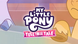 Size: 3410x1920 | Tagged: safe, screencap, hitch trailblazer, zipp storm, earth pony, pegasus, pony, g5, maretime bay day 2.0, my little pony: tell your tale, spoiler:g5, spoiler:my little pony: tell your tale, spoiler:tyts01e11, duo, female, high res, male, mare, my little pony logo, offscreen character, stallion