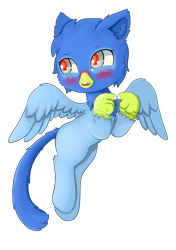 Size: 1200x1700 | Tagged: safe, artist:helip12, oc, griffon, blushing, chibi, simple background, solo, transparent background