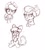 Size: 3497x3901 | Tagged: safe, artist:confetticakez, apple bloom, applejack, granny smith, earth pony, pony, g4, adorabloom, apple family, clothes, cute, earmuffs, female, filly, foal, mare, scarf