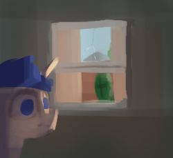 Size: 1128x1032 | Tagged: safe, artist:s410, oc, oc:anon, oc:mysza, human, pony, unicorn, glass, male, sketch, window