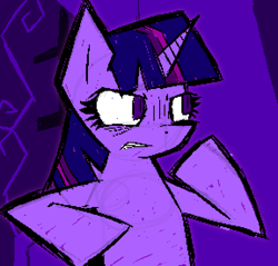 Size: 864x825 | Tagged: safe, artist:xxv4mp_g4z3rxx, twilight sparkle, pony, unicorn, a canterlot wedding, g4, angry, redraw, solo