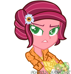 Size: 668x691 | Tagged: safe, artist:eshtinayt, gloriosa daisy, human, equestria girls, g4, clothes swap, crystal guardian, simple background, solo, transparent background