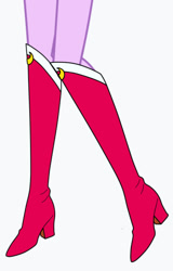 Size: 665x1039 | Tagged: safe, artist:mlgskittles, edit, sci-twi, twilight sparkle, human, equestria girls, g4, boots, boots shot, clothes, cosplay, costume, feet, foot focus, high heel boots, legs, pictures of legs, sailor moon (series), shoes, simple background, solo, white background