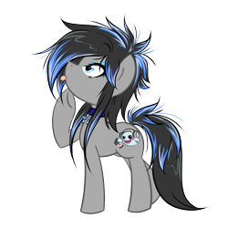 Size: 1020x1020 | Tagged: safe, artist:bamboodog, oc, oc only, earth pony, pony, choker, earth pony oc, female, mare, simple background, solo, transparent background