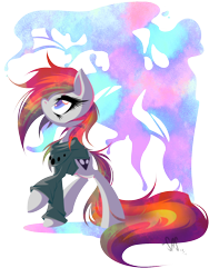 Size: 1070x1426 | Tagged: safe, artist:bamboodog, oc, oc only, oc:metal mask, earth pony, pony, lineless, simple background, solo, transparent background