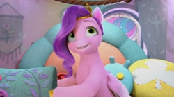 Size: 2226x1250 | Tagged: safe, screencap, pipp petals, pegasus, pony, g5, my little pony: make your mark, my little pony: make your mark chapter 1, spoiler:g5, spoiler:my little pony: make your mark, cute, female, mare, smiling