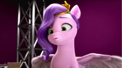 Size: 2250x1270 | Tagged: safe, screencap, pipp petals, pegasus, g5, my little pony: make your mark, spoiler:g5, cross-eyed, cute, derp, raspberry, solo, tongue out