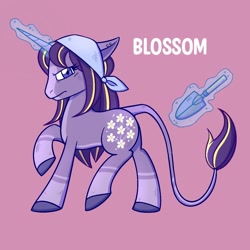 Size: 1350x1350 | Tagged: safe, artist:saggiemimms, blossom (g1), pony, unicorn, butt, plot, redesign