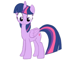 Size: 1280x1278 | Tagged: safe, artist:benpictures1, twilight sparkle, alicorn, pony, g4, power ponies (episode), cute, female, inkscape, looking down, mare, simple background, smiling, solo, transparent background, twiabetes, twilight sparkle (alicorn), vector