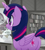 Size: 651x720 | Tagged: safe, screencap, twilight sparkle, alicorn, pony, g4, my little pony: friendship is magic, my little pony: rainbow roadtrip, bookshelf, butt, butt focus, cropped, plot, solo, twibutt, twilight sparkle (alicorn)