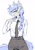 Size: 715x1024 | Tagged: safe, artist:swaybat, oc, oc only, oc:bar, bat pony, anthro, bat pony oc, chainsaw man, clothes, makima, necktie, solo