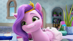 Size: 1366x768 | Tagged: safe, screencap, pipp petals, pegasus, pony, g5, my little pony: make your mark, my little pony: make your mark chapter 1, spoiler:my little pony: make your mark, 3d, female, mare, png, solo