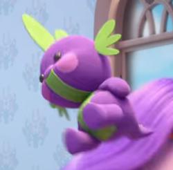 Size: 285x281 | Tagged: safe, screencap, spike, dragon, g5, my little pony: make your mark, my little pony: make your mark chapter 1, spoiler:my little pony: make your mark, easter egg (media), plushie