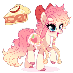 Size: 1243x1237 | Tagged: safe, artist:gihhbloonde, oc, earth pony, pony, female, magical lesbian spawn, mare, offspring, parent:applejack, parent:pinkie pie, parents:applepie, simple background, solo, transparent background