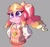 Size: 3352x3167 | Tagged: safe, artist:starfishking, oc, oc:honeycrisp blossom, human, equestria girls, g4, arm behind back, bow, female, freckles, gray background, hair bow, high res, jewelry, necklace, offspring, parent:big macintosh, parent:princess cadance, parents:cadmac, simple background, smiling, solo, sweater vest