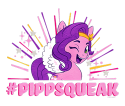 Size: 650x550 | Tagged: safe, pipp petals, pegasus, pony, g5, my little pony: a new generation, official, 2d, cropped, design, female, mare, merchandise, one eye closed, shirt design, simple background, text, transparent background, wink