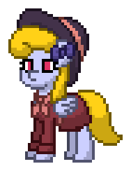 Size: 188x244 | Tagged: safe, artist:topsangtheman, cloud kicker, rarity, pegasus, pony, pony town, g4, animated, detective rarity, simple background, solo, transparent background