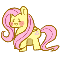 Size: 533x507 | Tagged: safe, artist:megatronsthiccthighs, fluttershy, pegasus, pony, g4, chibi, simple background, solo, transparent background