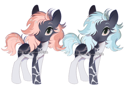Size: 1280x912 | Tagged: safe, artist:dammmnation, oc, oc only, earth pony, pony, base used, duo, earth pony oc, female, hair over one eye, mare, simple background, transparent background