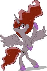 Size: 656x985 | Tagged: safe, artist:kopachris, derpibooru exclusive, edit, editor:fauli1221, vector edit, oc, oc only, oc:funny jo, alicorn, pony, .svg available, alicorn oc, alicorn wings, female, female oc, flowing mane, frown, heterochromia, hoof shoes, horn, lidded eyes, mare, raised hoof, recolor, simple background, solo, sparkles, spread wings, svg, transparent background, vector, wings