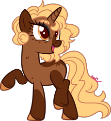 Size: 1397x1524 | Tagged: safe, artist:kurosawakuro, oc, oc only, pony, unicorn, base used, female, looking up, mare, open mouth, open smile, show accurate, simple background, smiling, solo, transparent background