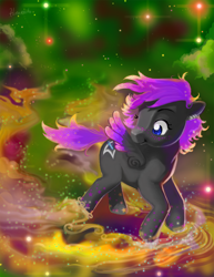 Size: 900x1165 | Tagged: safe, artist:hinoraito, oc, oc only, pegasus, pony, freckles, solo, space