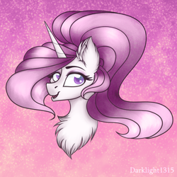 Size: 3000x3000 | Tagged: safe, artist:darklight1315, princess celestia, alicorn, pony, g4, chest fluff, ear fluff, high res, pink-mane celestia, solo