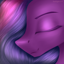 Size: 3000x3000 | Tagged: safe, artist:darklight1315, twilight sparkle, alicorn, pony, g4, eyes closed, high res, solo, twilight sparkle (alicorn)