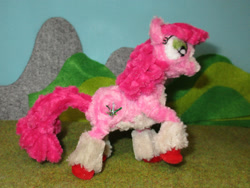 Size: 1600x1201 | Tagged: safe, artist:malte279, artist:prismapony, oc, oc:wysteria, earth pony, pony, chenille, chenille stems, chenille wire, craft, irl, photo, pipe cleaner sculpture, pipe cleaners, sculpture, solo
