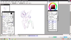 Size: 1366x768 | Tagged: safe, artist:dillice, oc, oc only, pegasus, pony, female, lineart, mare, pegasus oc, wip