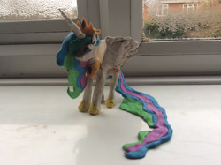 Size: 2592x1936 | Tagged: safe, artist:boogeyboy1, princess celestia, alicorn, pony, g4, clay, clay figure, irl, model, photo, toy