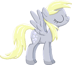 Size: 240x217 | Tagged: safe, artist:rockingscorpion, derpy hooves, pegasus, pony, g4, eyes closed, female, mare, pixel art, simple background, solo, transparent background