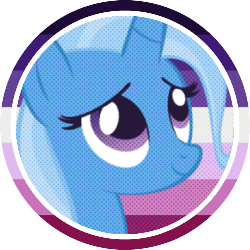 Size: 250x250 | Tagged: safe, artist:pridefulking, trixie, g4, icon, pride flag, simple background, solo, transparent background