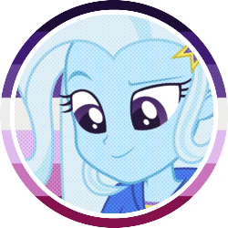 Size: 250x250 | Tagged: safe, artist:pridefulking, trixie, human, equestria girls, g4, icon, pride flag, simple background, solo, transparent background