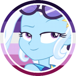 Size: 250x250 | Tagged: safe, artist:pridefulking, trixie, human, equestria girls, equestria girls specials, g4, my little pony equestria girls: better together, my little pony equestria girls: forgotten friendship, clothes, icon, pride flag, simple background, solo, swimsuit, transparent background