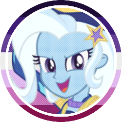 Size: 250x250 | Tagged: safe, artist:pridefulking, trixie, human, equestria girls, g4, icon, pride flag, simple background, solo, transparent background