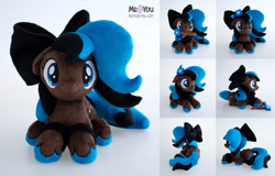 Size: 2300x1476 | Tagged: safe, artist:meplushyou, oc, oc:cobalt mousey, earth pony, pony, bow, female, hair bow, irl, mare, photo, plushie, solo