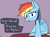 Size: 3272x2448 | Tagged: safe, artist:pinkberry, rainbow dash, pegasus, pony, g4, concerned, dialogue, freckles, high res, offscreen character, sitting, solo focus, speech bubble, talking, talking to viewer, text, you're finally awake