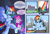 Size: 3200x2200 | Tagged: safe, artist:ravistdash, pinkie pie, rainbow dash, zipp storm, oc, oc:ravist, earth pony, pegasus, pony, g5, spoiler:g5, canterlot, chest fluff, clothes, destruction, dock, female, flying, galaxy, giant pinkie pie, giant rainbow dash, giantess, giantess size difference, growth drive, high res, macro, mountain, sitting, smiling, smirk, socks, space, striped socks, tail, text