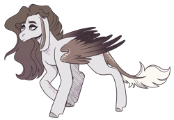 Size: 2600x1800 | Tagged: safe, artist:monnarcha, oc, oc only, pegasus, pony, simple background, solo, transparent background