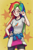 Size: 3800x5672 | Tagged: safe, artist:oops pio, rainbow dash, human, equestria girls, g4, clothes, cute, dashabetes, female, happy, human coloration, humanized, one eye closed, peace sign, shirt, skirt, smiling, smirk, solo, standing, t-shirt, wink