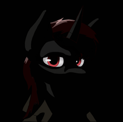 Size: 1000x992 | Tagged: safe, artist:suidian, pony, unicorn, clothes, coat, dark, red eyes, test