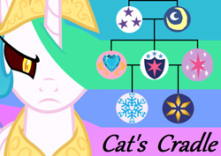 Size: 1014x716 | Tagged: safe, artist:shakespearicles, edit, edited edit, daybreaker, night light, princess cadance, princess celestia, princess flurry heart, shining armor, twilight sparkle, twilight velvet, oc, oc:prince nova sparkle, alicorn, pony, unicorn, fanfic:cat's cradle, g4, alicorn oc, angry, aunt, aunt and nephew, aunt and niece, author:shakespearicles, brother, brother and sister, cat's cradle, colt, cover art, crown, cutie mark, edited artwork, evil, evil eyes, family, family tree, fanfic, fanfic art, fanfic cover, father and child, father and daughter, father and son, female, filly, fimfiction, foal, frown, grandfather, grandfather and grandchild, grandfather and grandchildren, grandfather and grandmother, grandfather and grandson, grandmother, grandmother and grandchild, grandmother and grandchildren, grandmother and granddaughter, grandmother and grandson, grandson and granddaughter, hair over one eye, half-brother, half-cousins, half-siblings, half-sister, heart, horn, implied inbreeding, implied incest, inbreeding, incest, incest is wincest, jewelry, looking, looking at you, male, mare, moon, mother, mother and child, mother and daughter, mother and father, mother and son, nephew, niece, nostrils, prince, princess, regalia, royalty, shakespearicles, siblings, sister, sisters, sisters-in-law, snow, snowflake, spoiler, sun, text, updated, updated cover art, updated image, wall of tags, winbreeding, wincest, wings, xk-class end-of-the-world scenario