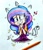 Size: 886x1024 | Tagged: artist needed, source needed, safe, potion nova, human, g4, g4.5, my little pony: pony life, 2020, bean mouth, clothes, cute, dress, female, heart, heart eyes, humanized, novabetes, pencil, potion, simple background, smiling, solo, traditional art, white background, wingding eyes