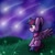 Size: 768x768 | Tagged: safe, artist:silver meadow, twilight sparkle, alicorn, pony, g4, butt, female, mare, night, plot, shooting star, sitting, solo, starry night, stars, twilight sparkle (alicorn)