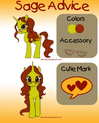 Size: 1200x1500 | Tagged: safe, artist:hinoraito, oc, oc only, pony, unicorn, female, glasses, mare, reference sheet